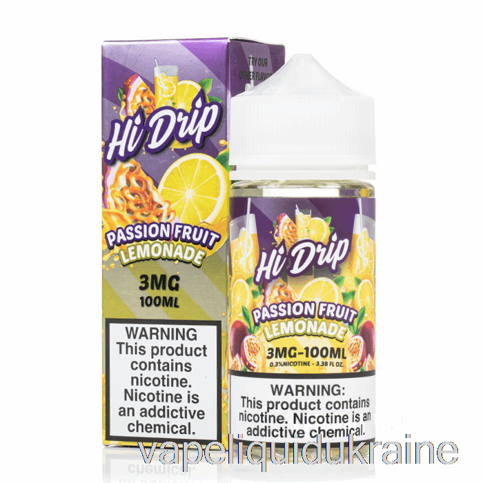 Vape Liquid Ukraine Passion Fruit Lemonade - Hi-Drip E-Liquid - 100mL 0mg